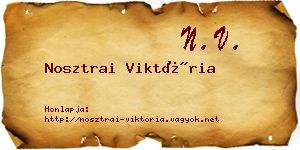 Nosztrai Viktória névjegykártya