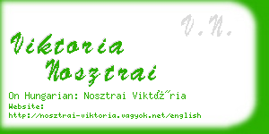 viktoria nosztrai business card